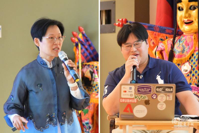 主講者陳美君(左) 及湯大由(右)
