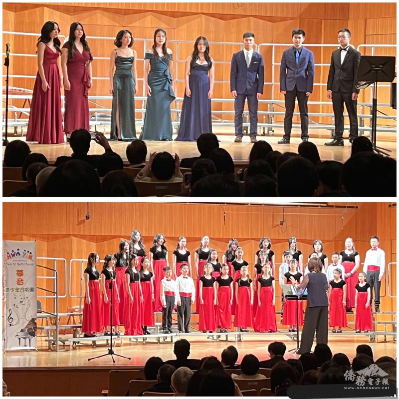 華音青少年合唱團畢業生（上圖）與少年組（下圖）