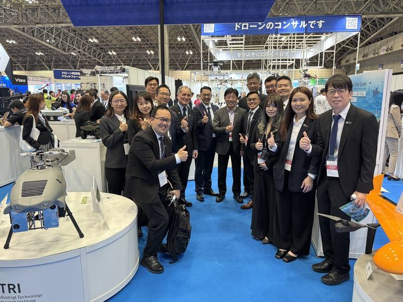 在經濟部支持下，台灣卓越無人機海外商機聯盟（TEDIBOA）領軍打造日本國際無人機展台灣館，工業技術研究院（工研院，ITRI）在院長劉文雄帶隊下，展示6項自主研發無人機創新技術，展現搶進日本市場的決心與實力