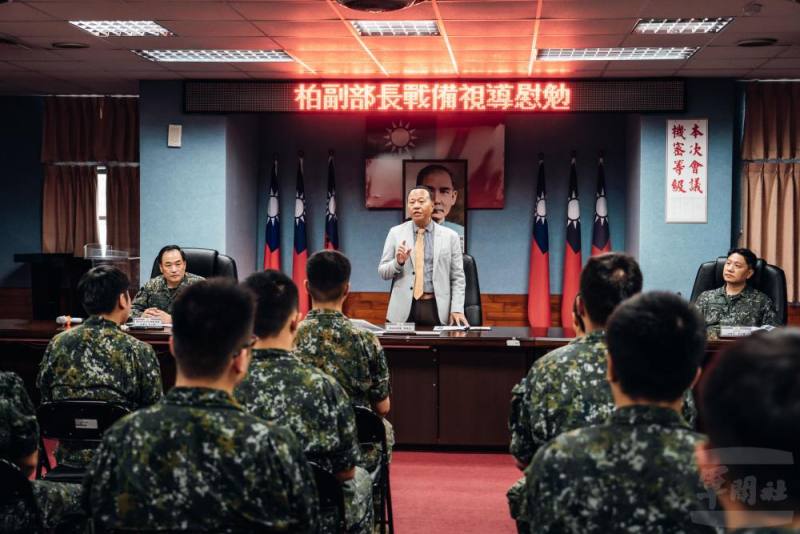 柏副部長指出，後備單位是建立全社會防衛韌性的關鍵樞紐