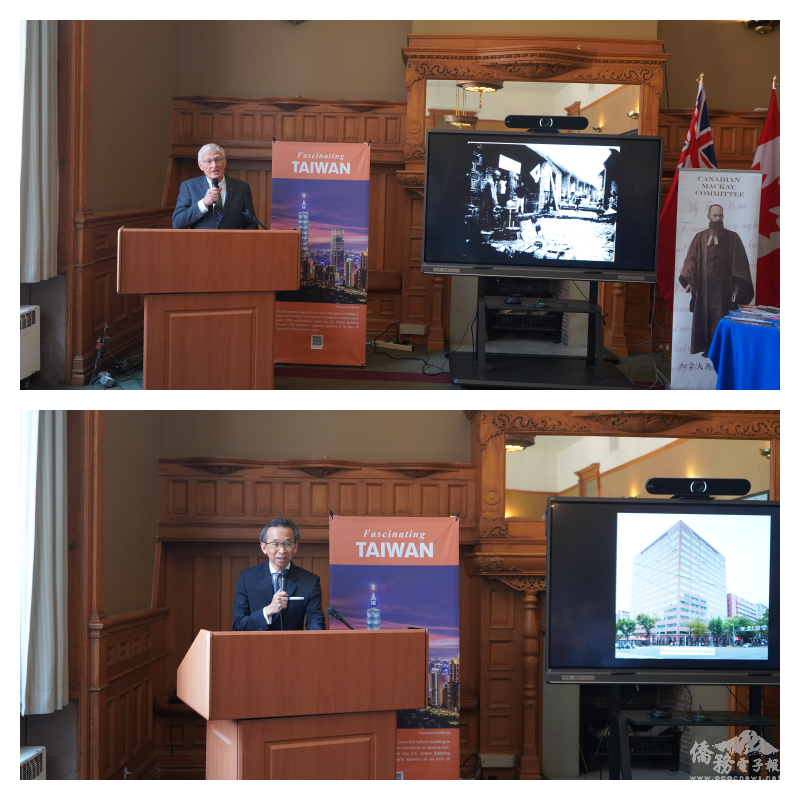 何德孟(上)與梁毅鵬(下)致詞