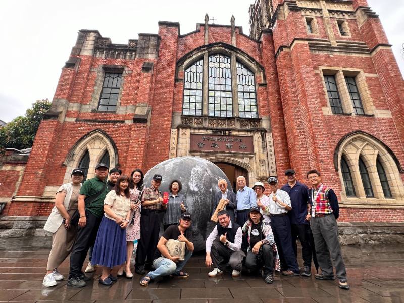 由台日共丸聯盟發起的「台灣自己館」行動，今天(5日)在濟南教會舉辦成果發表及未來行動記者會。(台日共丸聯盟提供)