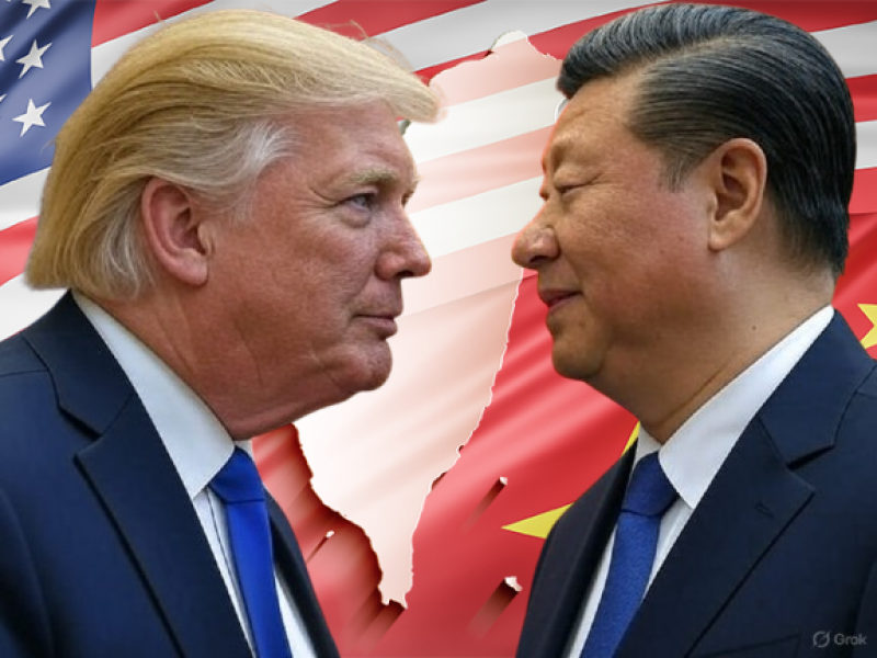 美中第二輪關稅談判登場 學者：台灣不會成為交易籌碼(grok 生成)