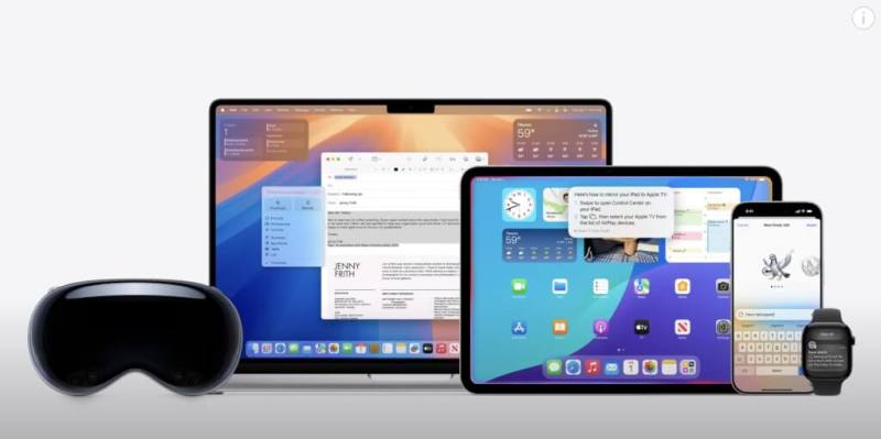 蘋果公司9日舉辦WWDC，預覽多個大幅改版且重新命名的作業系統，包括iOS 26、iPadOS 26、watchOS 26等。（圖取自Apple YouTube頻道網頁youtube.com）