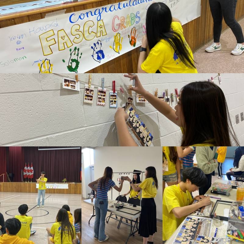 結業活動中溫馨的片刻