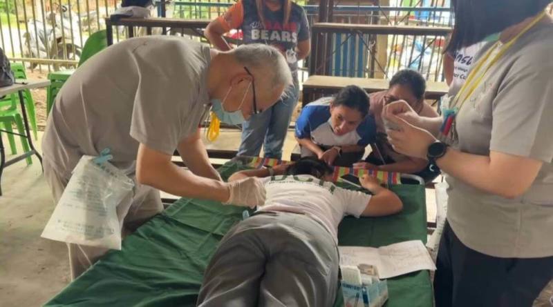 嘉義基督教醫院團隊4日至10日於菲律賓東內格羅省偏鄉醫療服務，除了看診，並完成多例外科及急診手術。（嘉基醫院團隊提供）