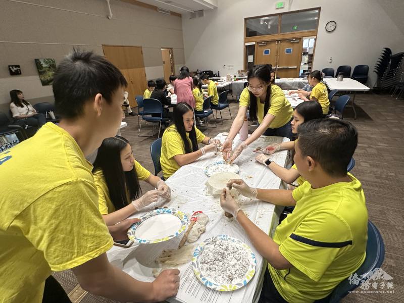 FASCA students shaping the boba pearls.