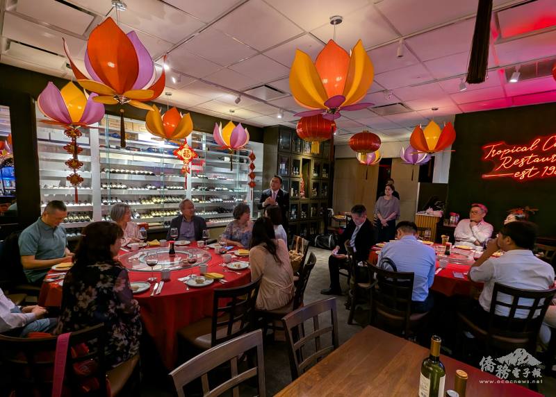 外貿協臺灣醫療團廠商與駐地僑領交流餐會現場