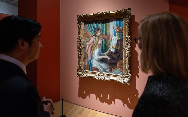 賴清德總統13日下午出席「美國大都會博物館名作展」開幕記者會