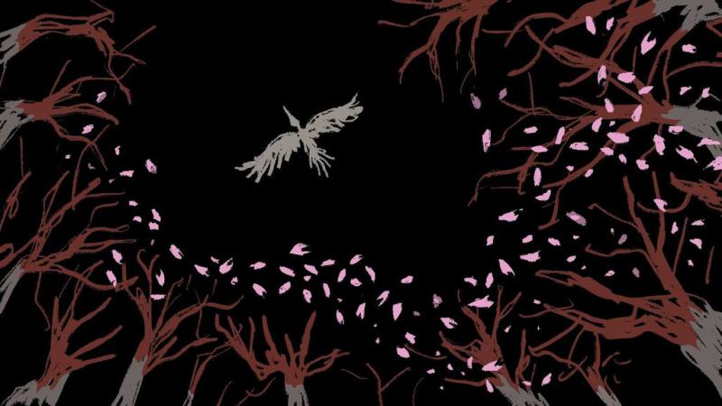 「心靈永動機」（Poems of Life）由導演吳德淳執導，描述末世中1隻小鐵偶與五色鳥的意外相遇，並展開一段躲避獵人追捕的流浪旅程，其中也可見影像巧妙結合紙雕，打造華麗視覺效果。（文策院提供）