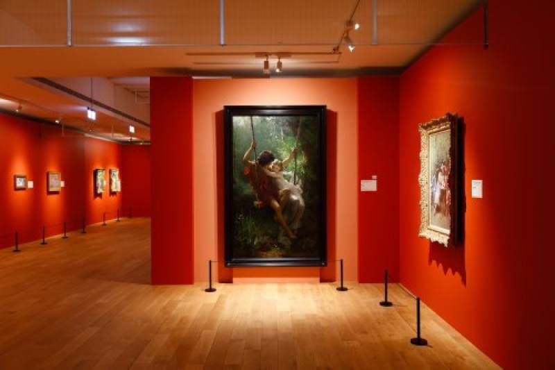 美國大都會博物館首度來臺盛大展出，圖為考特〈春日〉。