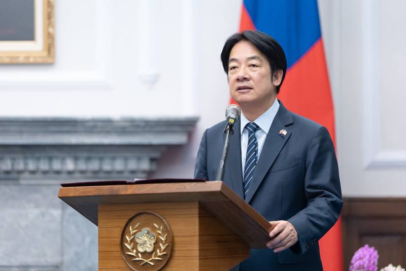 President Lai delivers remarks.