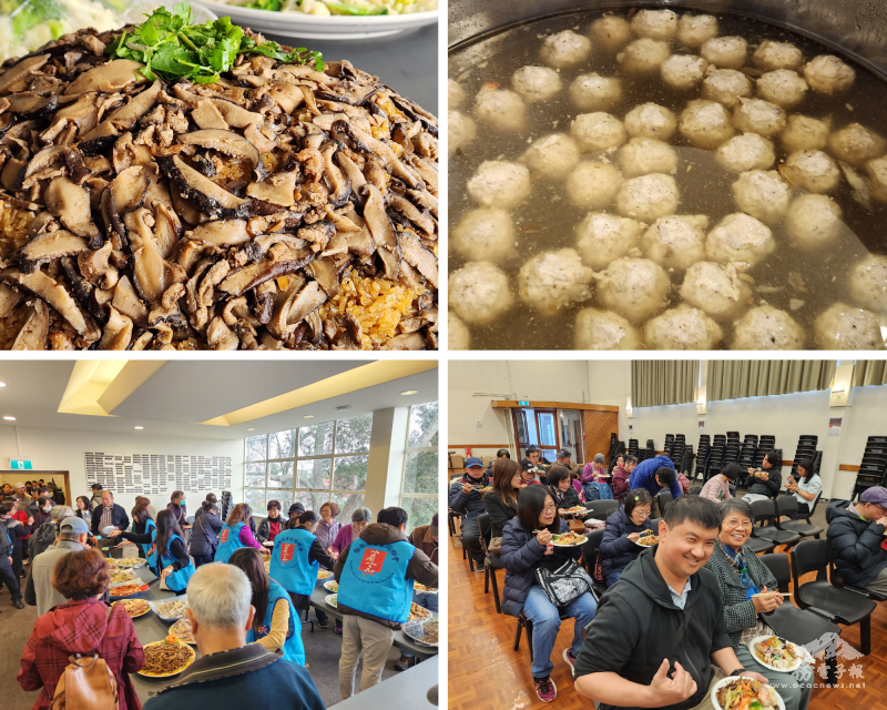 豐盛道地的臺灣料理令鄉親們讚不絕口