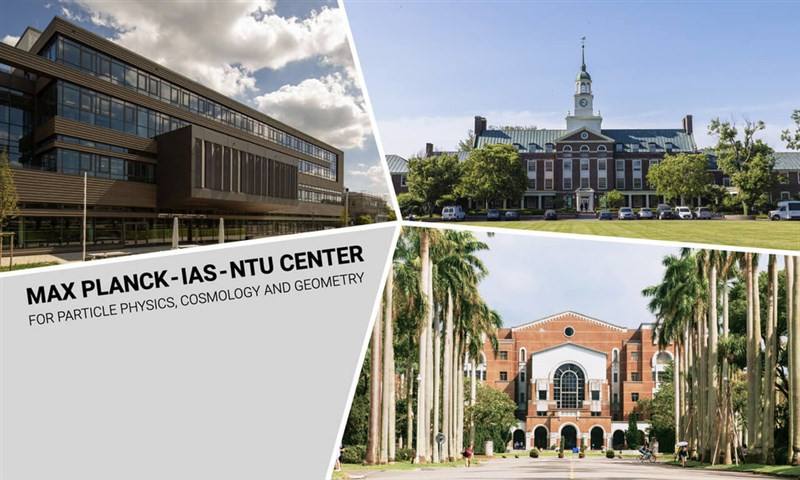An image featuring the Germany-based Max Planck Society for the Advancement of Science (top left), the U.S.-based Institute for Advanced Study (top right), and National Taiwan University in Taipei (bottom right). Photo courtesy of National Taiwan Universi