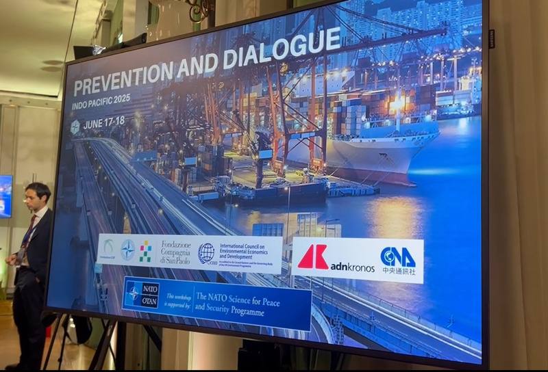 北約防衛學院基金會17、18日在羅馬舉辦「印太2025高階會議」，中央社應邀擔任合作媒體