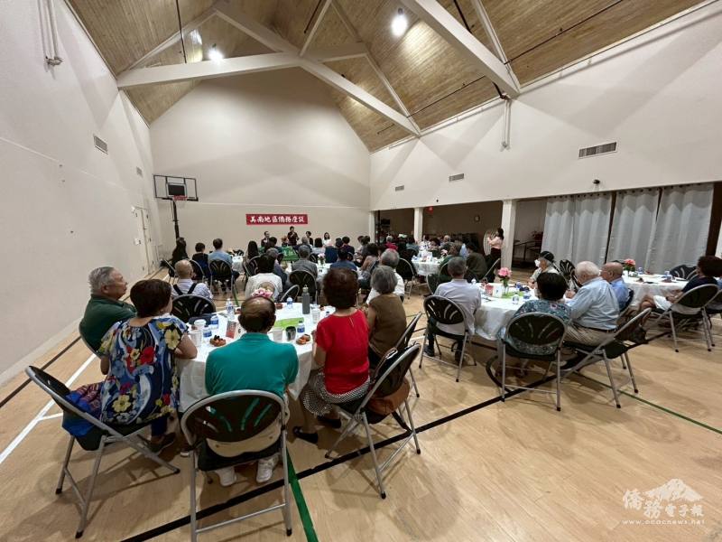 近70位臺灣同鄉會的鄉親會友參與座談會