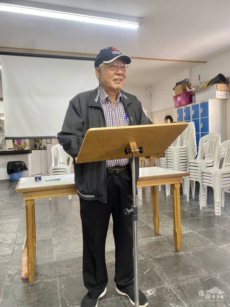 巴西臺灣同鄉會會長莊海定致詞