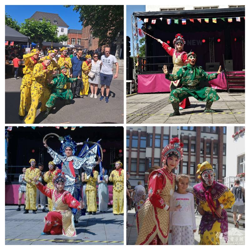 在德國街頭難得一見的京劇表演，驚艷德國市民