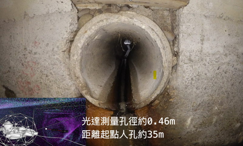 使用光達資料測量連接管位置及尺寸