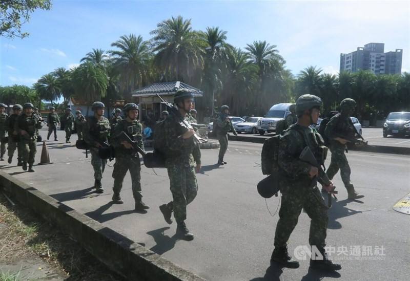Soldiers from the Army's 109th Infantry Brigade are seen taking part in the Han Kuang exercise in July 2024. CNA file photo
