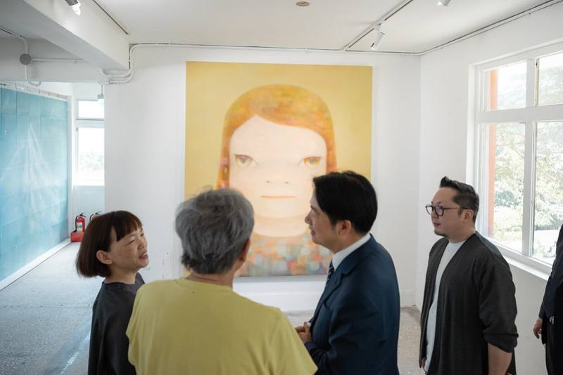 賴清德總統28日上午前往台電金水基地出席「跟著朦朧潮濕的一天去金瓜石」開幕活動