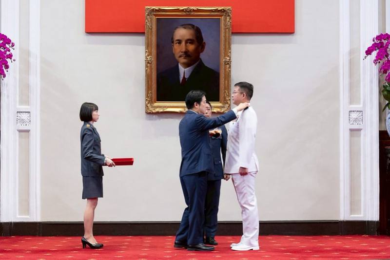 總統主持「中華民國114年7月份將官晉任授階典禮」