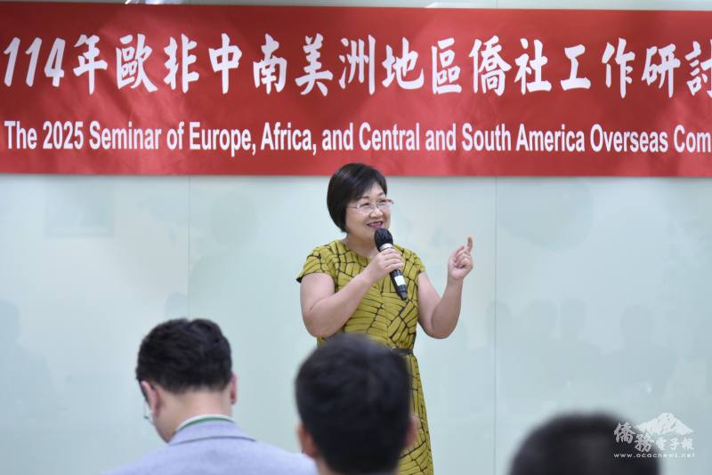 僑務委員會委員長徐佳青致詞勉勵