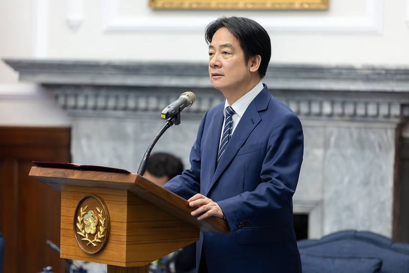 President Lai delivers remarks.