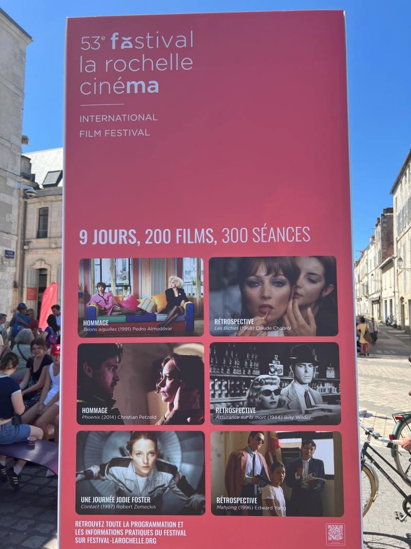 第53屆法國拉羅歇爾國際影展廣告看板呈現楊德昌回顧展（巴文中心提供）