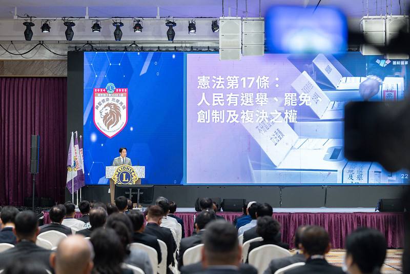 總統發表「團結國家十講」第三講