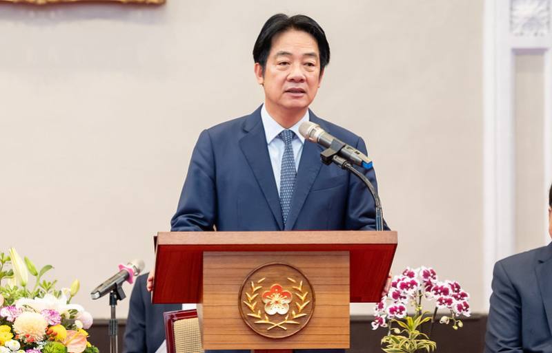 President Lai delivers remarks.