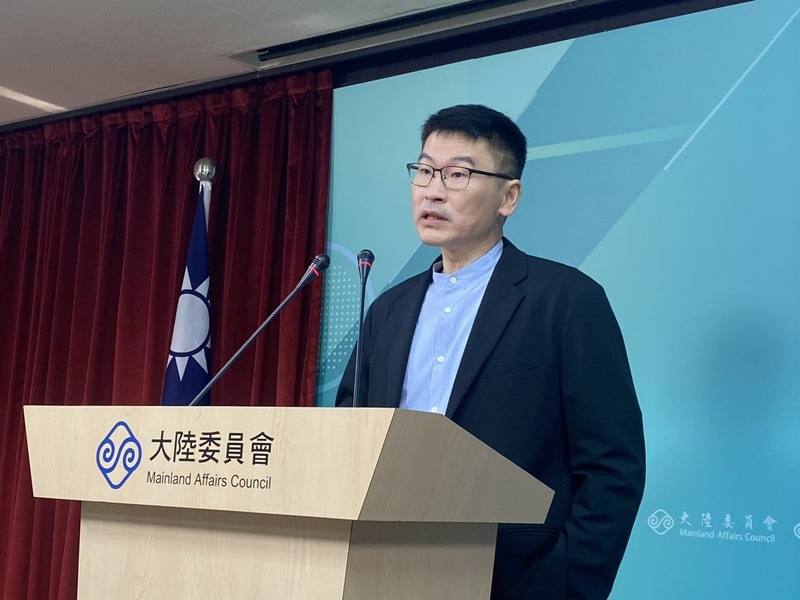 陸委會發言人梁文傑3日在例行記者會上回應媒體提問