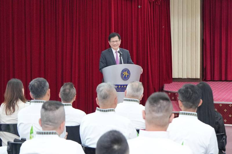 外交部長林佳龍為「2025大洋洲國際烹飪藝術挑戰賽」授旗儀式致詞