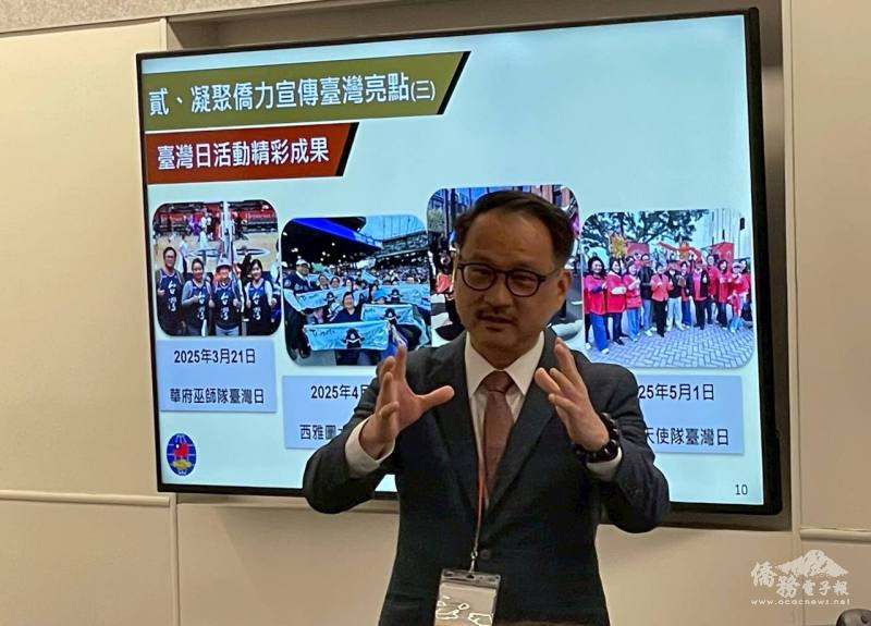 晚間阮昭雄主講當前僑務政策