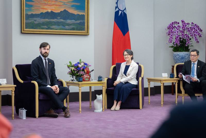 蕭美琴副總統7日上午接見「立陶宛國會友台小組訪團」