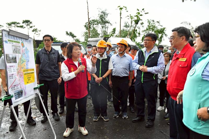 行政院長卓榮泰視察嘉義市風災停電及復原情形