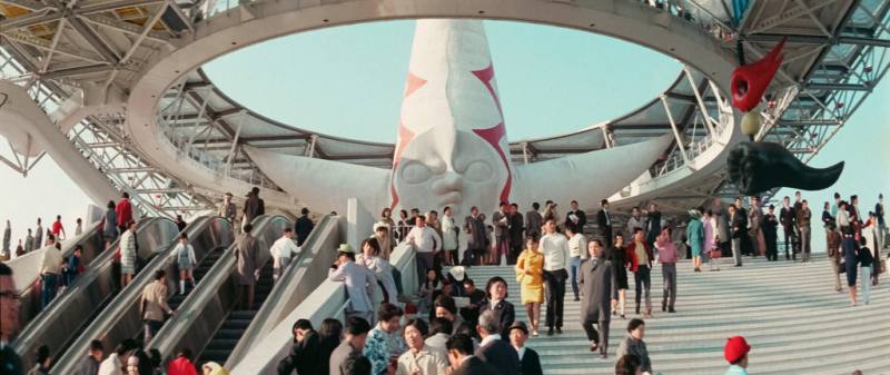 國家影視聽中心精選台灣10部電影並以近期流行的「台灣感性」話題參加8月日本世博會，並將藝人翁倩玉主演的「萬博追踪」片段於各片映前播放，讓觀眾重返數十年前的大阪萬博。（國家電影及視聽文化中心提供）