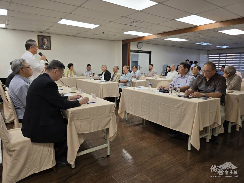菲律賓地區僑務委員會議海外先期座談會場僑胞出席踴躍