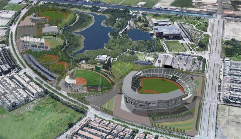 亞太國際棒球訓練中心將成國家隊訓練基地，中華民國棒球協會秘書長林宗成也盼地方政府協助，未來增建住宿、膳食、重訓空間，完備訓練基地。（台南市政府提供）