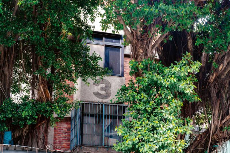 如今以夜市聞名的南機場，老建築上頭的數字編號，為當年的興建始末留下註解