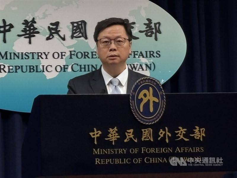 Eric Huang, head of the Ministry of Foreign Affairs' European Affairs Department, at Tuesday's briefing in Taipei. CNA Photo July 15, 2025