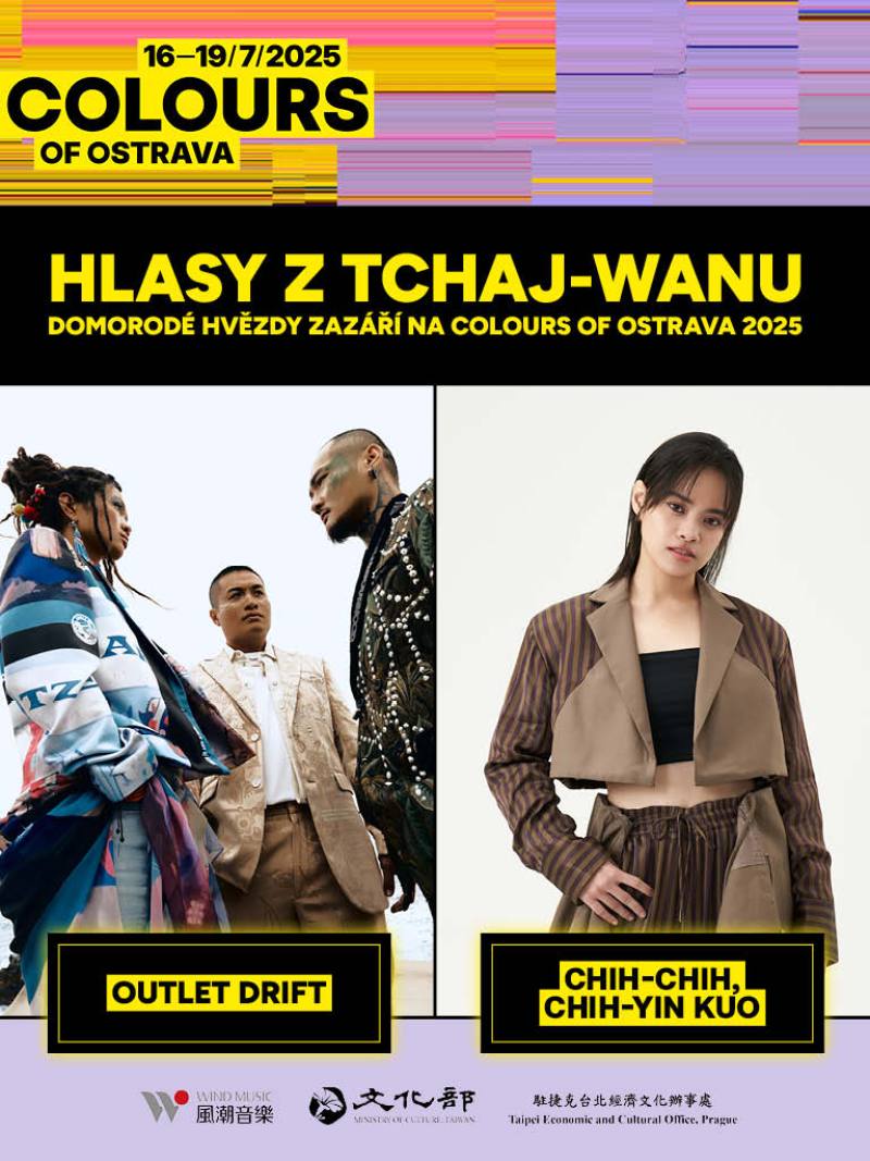 「Colours of Ostrava音樂節」捷克文宣傳視覺（圖／捷克音樂雜誌《Headliner》提供）