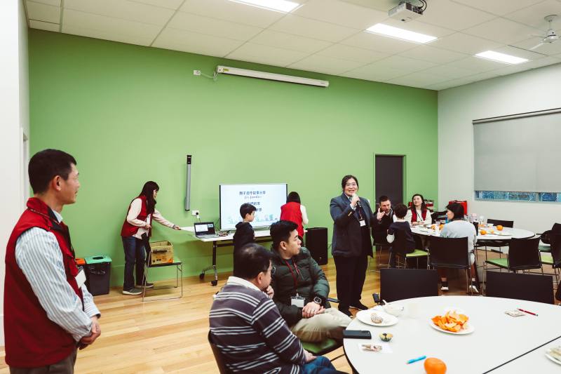 駐墨爾本辦事處副組長楊容清致詞(輔仁大學墨爾本校友會提供)