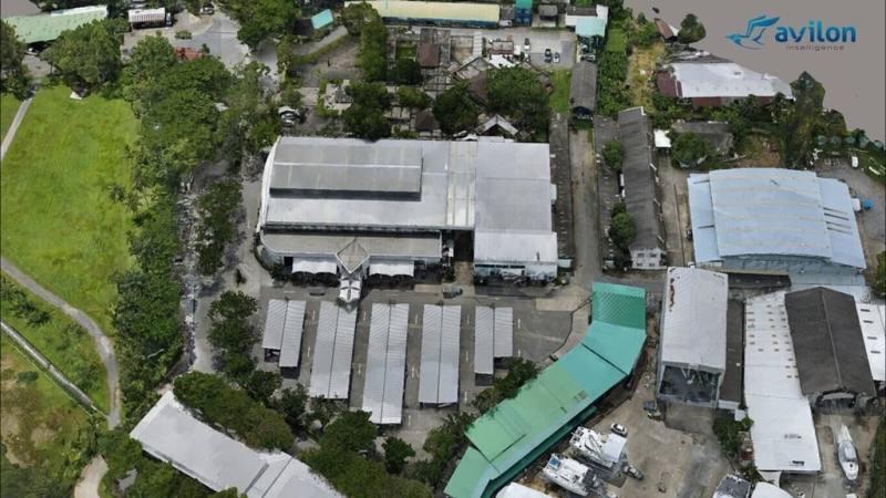 奧榮科技無人機拍攝高解析度影像，運用AI完成地景3D建模，支援施工進度監控。（奧榮科技提供）