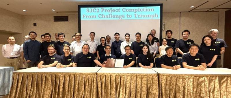 中華電信18日宣布，與各國電信業者共同投資的東南亞日本2號海纜（Southeast Asia-Japan Cable 2，簡稱SJC2）完工啟用，並舉辦完工啟用典禮。（中華電信提供）