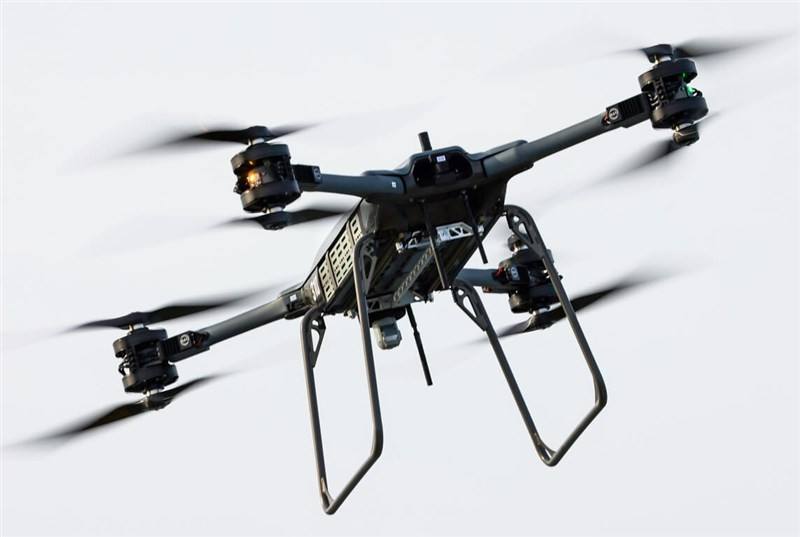 Ａquadcopter FPV drone. Photo courtesy of the British Ministry of Defence for illustrative purposes only