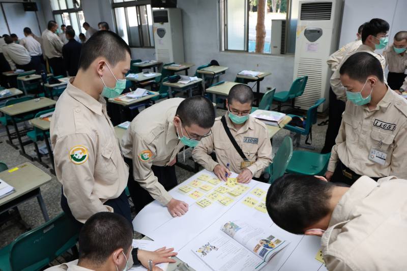 替代役役男基礎訓練期間接受防災士培訓-學員討論