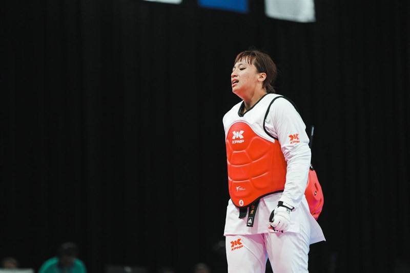 Taiwanese taekwondo athlete Chin I-chun. Photo courtesy of the Chinese Taipei University Sports Federation