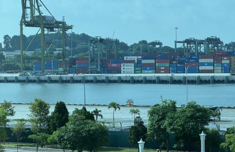 美國關稅談判未完全明朗，是否擴及更多商品為受各方關注。對於仰賴全球貿易的東南亞國家來說是一項挑戰。圖為新加坡一處港口