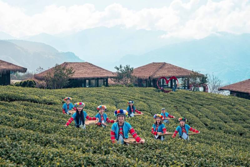 颱風丹娜絲日前造成阿里山林鐵中斷、嘉義山區道路落石、樹橫路面，現已復原完畢，縣府表示，歡迎遊客回流，推薦阿里山親子自駕遊程，體驗鄒族部落風貌與製茶文化。（嘉義縣文觀局提供）